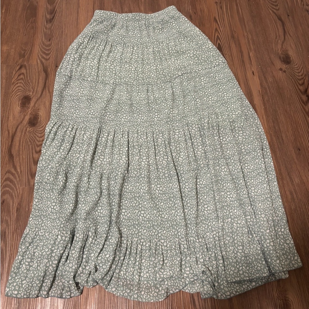 Patterned Maxi Skirt